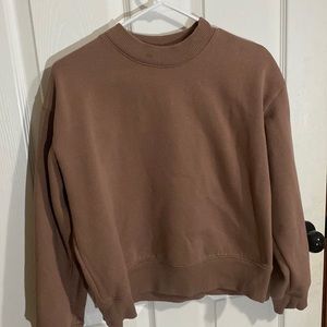 Brown Cropped Sweater, M